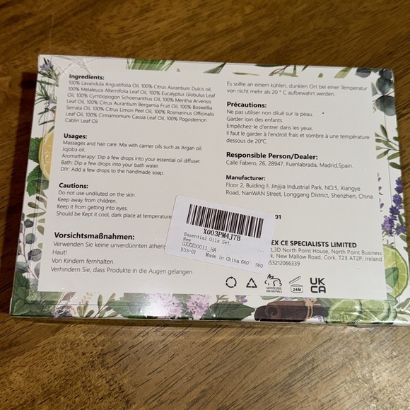 Essential Oils Aromatherapy Set of 12 - Picture 2 of 5